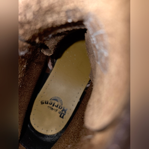 Dr. Martens 1460 Brown Crazy Horse Leather Combat Boots 8-Eye Size Women 9 Men 8 - Picture 14 of 16